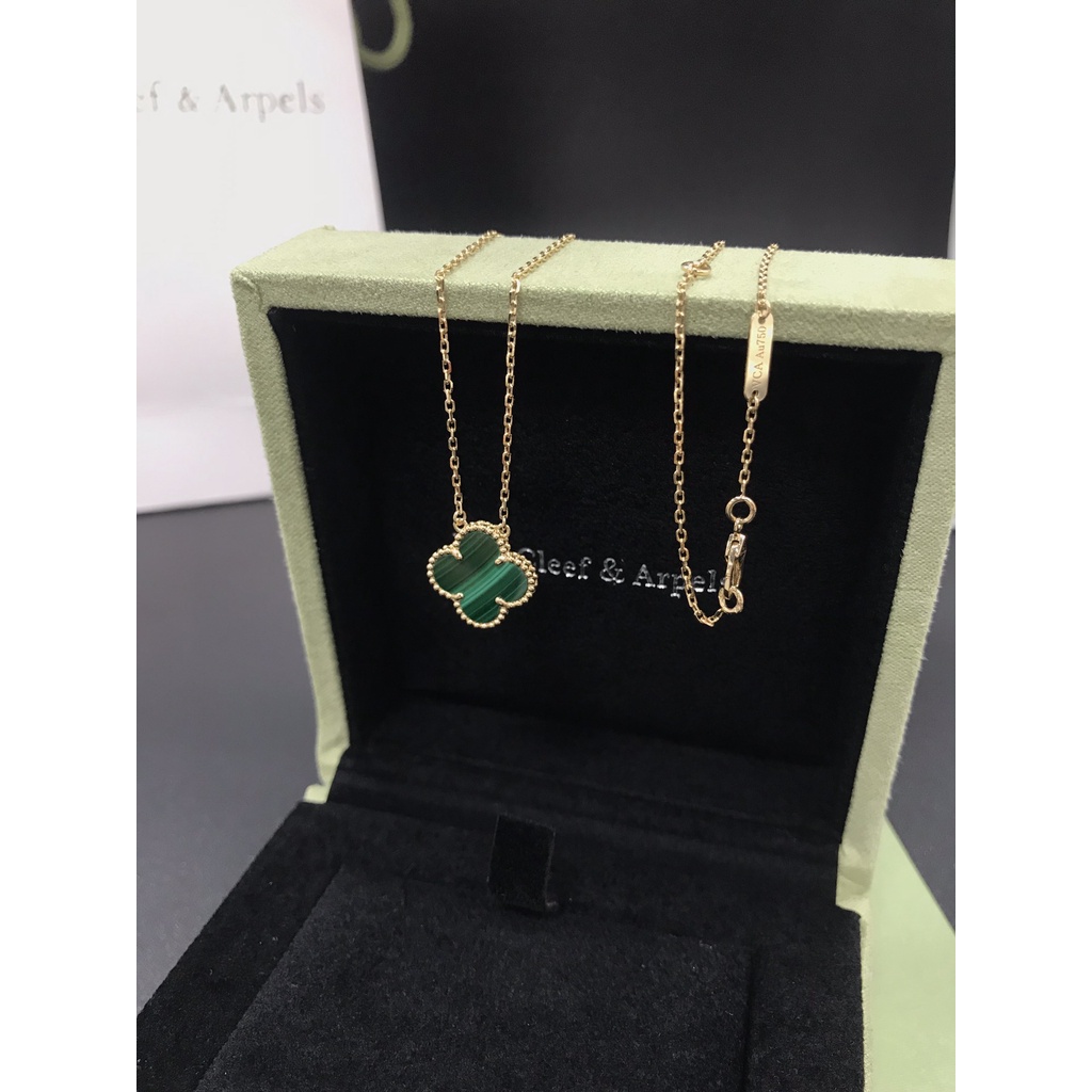 Dây Chuyền Mạ Vàng 18K Mặt Cỏ Bốn Lá Thời Trang