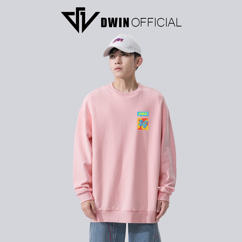 Áo sweater nỉ Sài Gòn unisex DWIN basic nam nữ form rộng oversize local brand SP00091