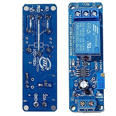 Mạch tạo thời gian trễ relay NE555 5Vdc - Đóng trễ