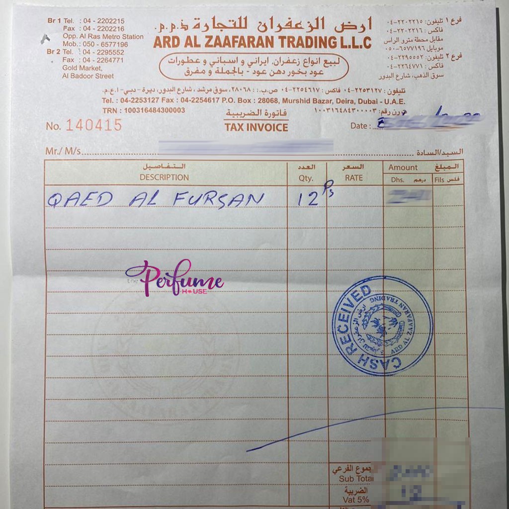 Fursan_Nước Hoa Dubai Nam Lattafa Qaed Al Fursan 100ml Mùi Hương Ngọt Ngào, Sành Điệu-ĐẲNG CẤP-CHÍNH HÃNG