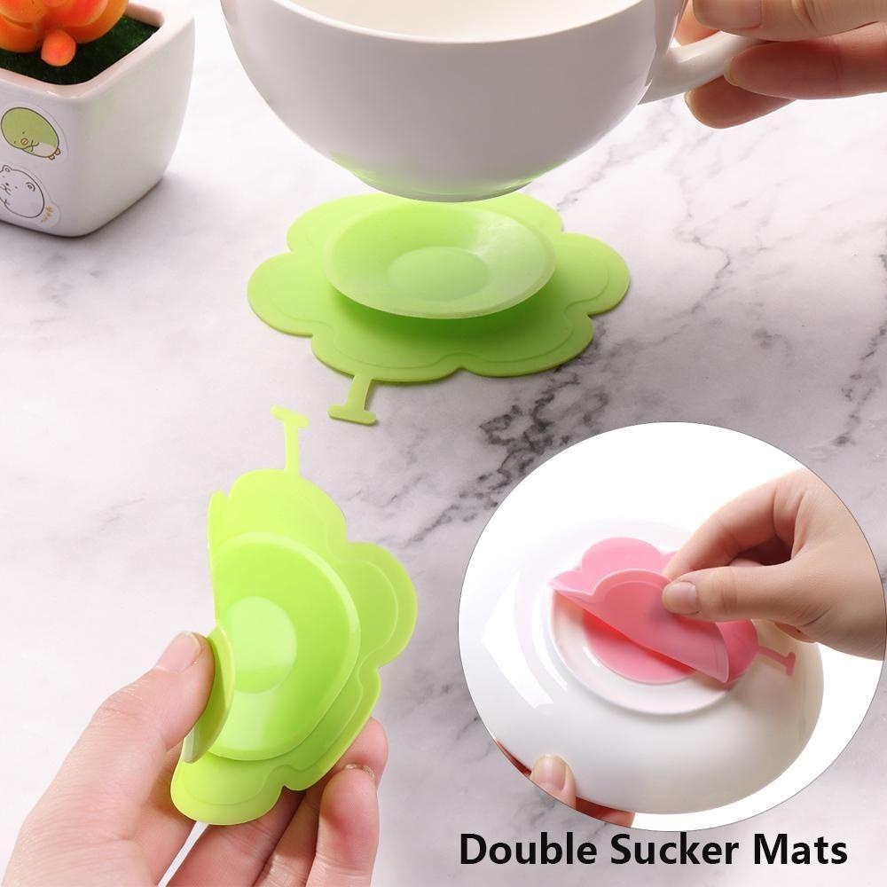 LUOL Cốc Uống Nước Hai Mặt Đa Năng Có Giác Hút Tiện Dụng