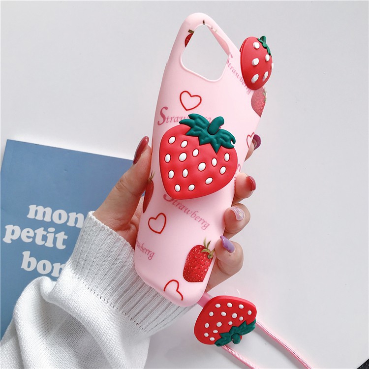 Ốp điện thoại Oppo TPU hình trái cây cho A31 A5 A9 2020 A3S A5S A12 A83 A39 A57 F1S F11 F9 A37 Reno 2