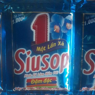 Combo 10 dây nước xả Siusop đậm đặc 1 lần xả (màu xanh dương/hồng đậm)