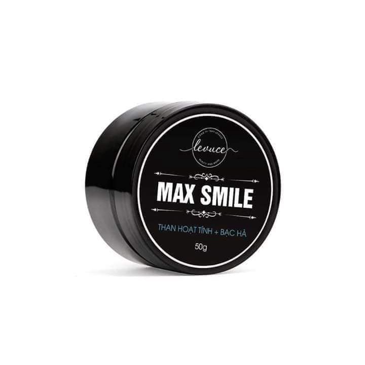 Bột Than Tre Hoạt Tính Làm Trắng Răng MAX SMILE - Bột Đánh Răng, Tẩy Trắng Răng, Cao Răng, Răng Ố Vàng Ngay Tại Nhà