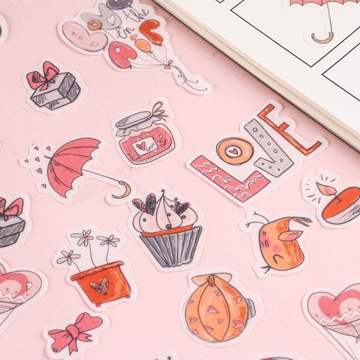 Sỉ 50 túi sticker hình dãn (10 mẫu)