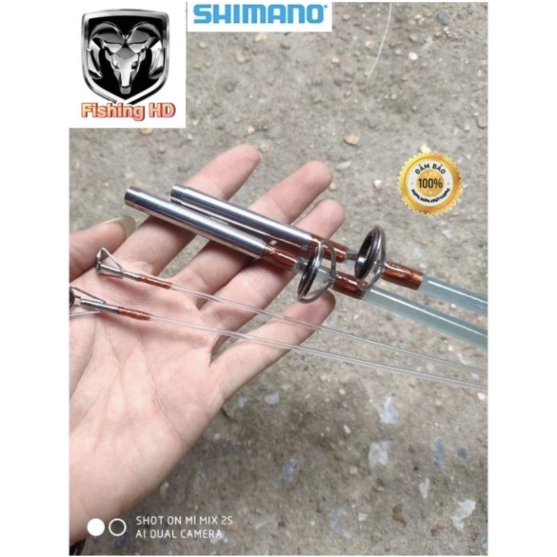 Cần Câu Máy 2 Khúc Đặc Trong Suốt Cần Câu Máy Shimano Giá Rẻ Siêu Khỏe CC18 đồ câu FISHING_HD