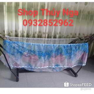Mùng thỏi bông chụp võng cho bé dài 2m2 x 1m