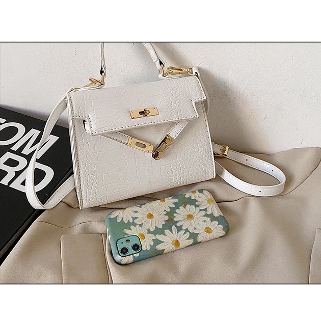 Túi xách nữ đeo chéo da rắn H,M chất đẹp form chuẩn phong cách Hàn Quốc CV3