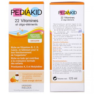 Thực phẩm chức năng PediaKID 22 Vitamines 125ml