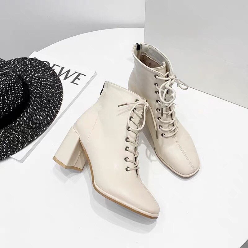 [Free Ship] Giày boot nữ cổ cao da lỳ 7cm siêu hot | BigBuy360 - bigbuy360.vn