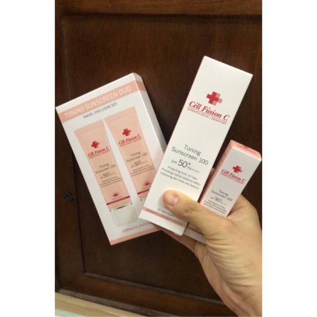 (50ml +10ml) kem chống nắng Cell Fusion C toning up