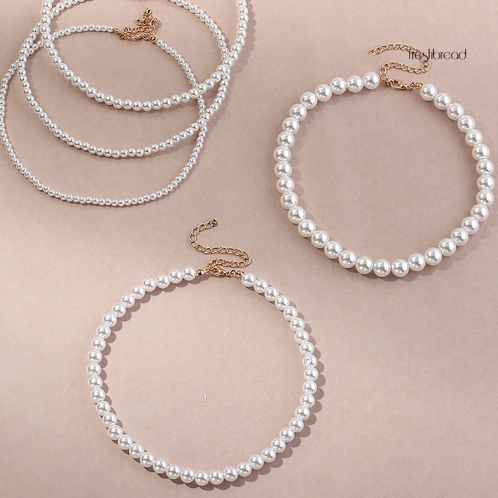 1/5 vòng cổ Choker đính ngọc trai sang trọng cao cấp