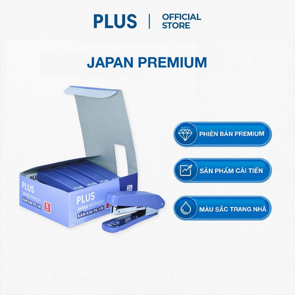 Combo 5 Bấm Kim Số 10 PLUS Japan Premium