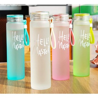 Sp bình đựng nước hello master 480ml chất liệu thủy tinh