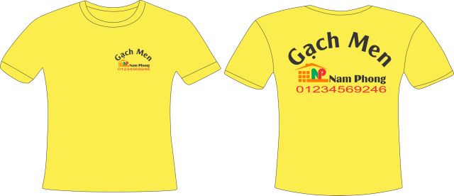 Áo đồng phục công ty quán ăn nhom chất đẹp giá rẻ