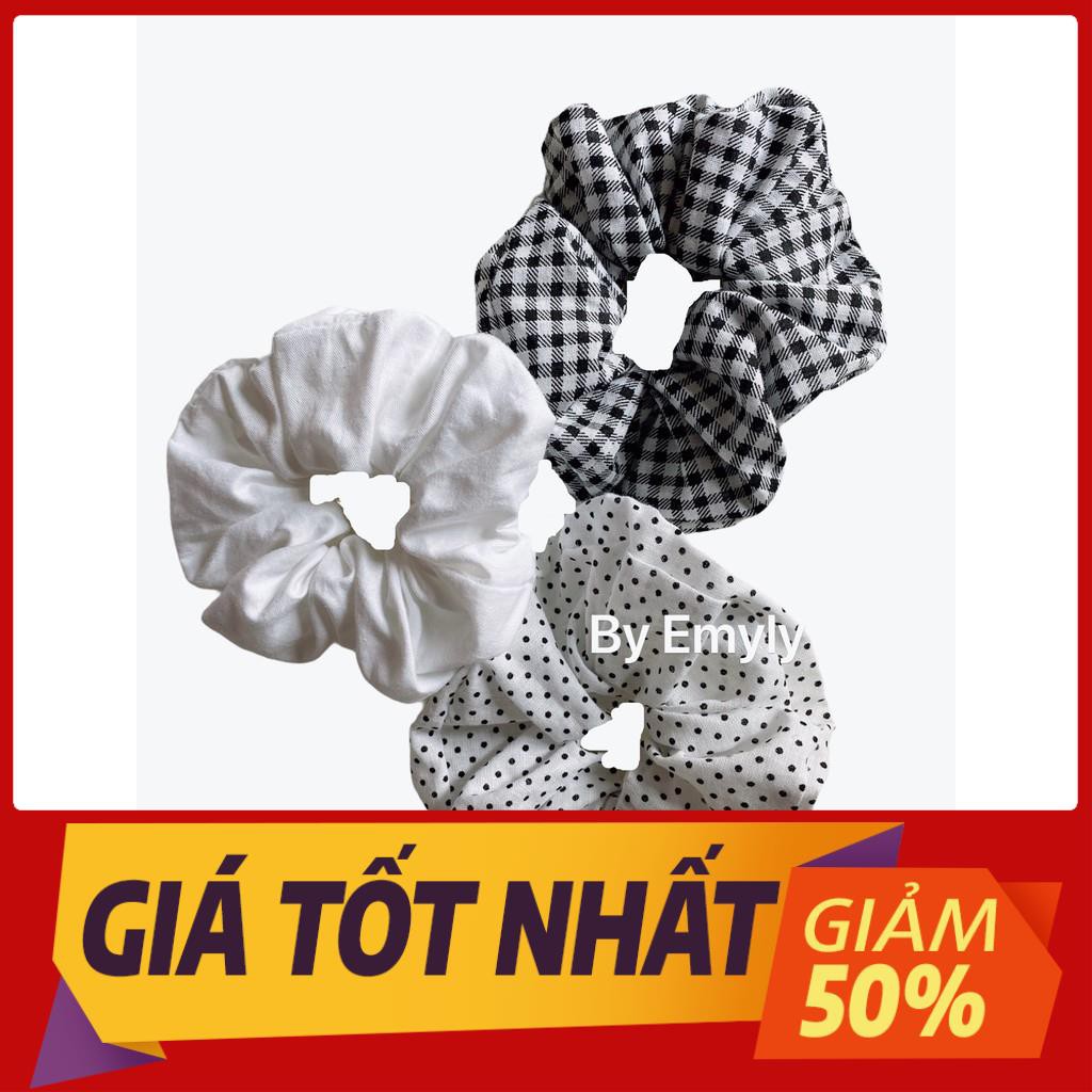 [Mã giảm giá: SCRUNCHIES giảm 5k khi mua từ 50k] Dây buộc tóc Scrunchies Handmade nhiều màu sắc