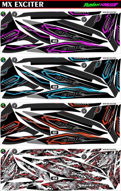 Decal Jupiter Mx 135 New 2012 2013 2014 2015 2016 / Mx New 135 / Variation Jupiter Mx