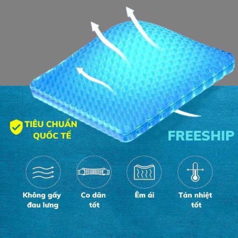 Đệm lót ghế ngồi silicon thông thoáng- Kanta store