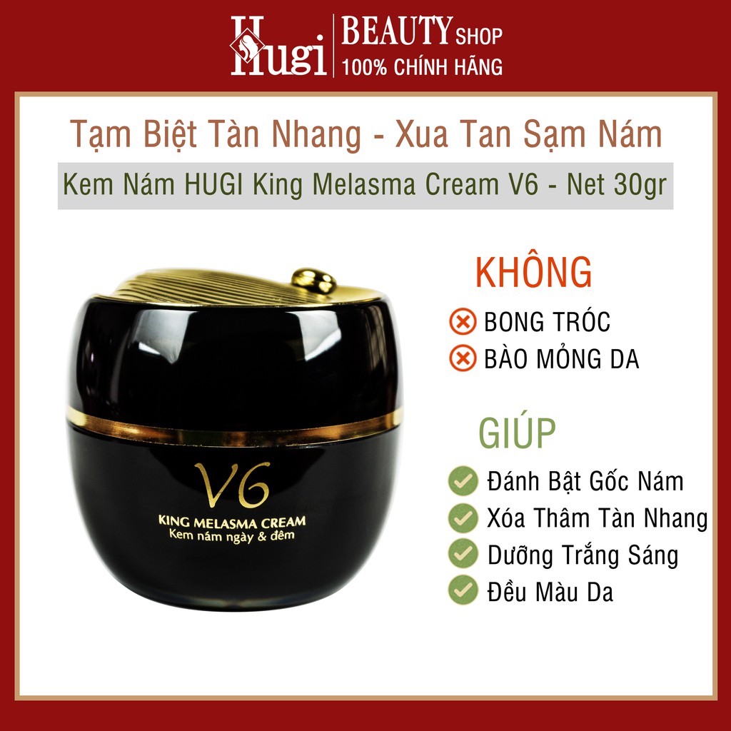 Kem Nám Tàn Nhang HuGi - Palace Melasma Cream - Xóa Nám Tàn Nhang Dưỡng Trắng (Mẫu Nâng Cấp) - 20g