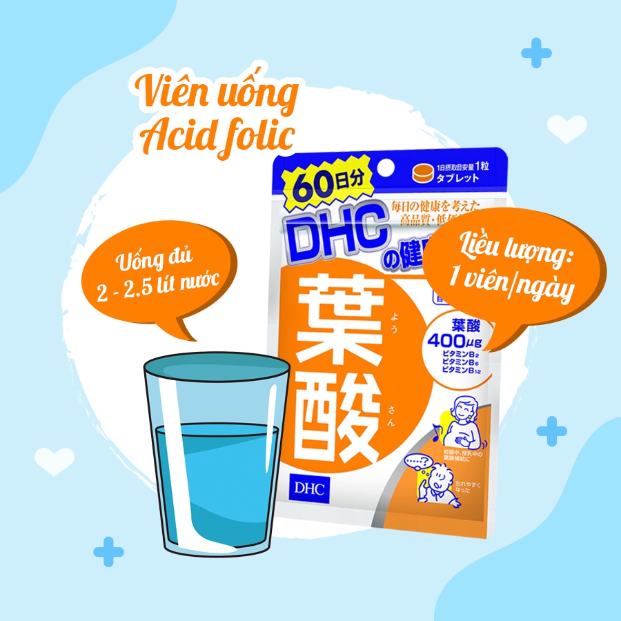 Viên uống cho mẹ bầu DHC Folic Acid Nhật Bản (30 ngày)