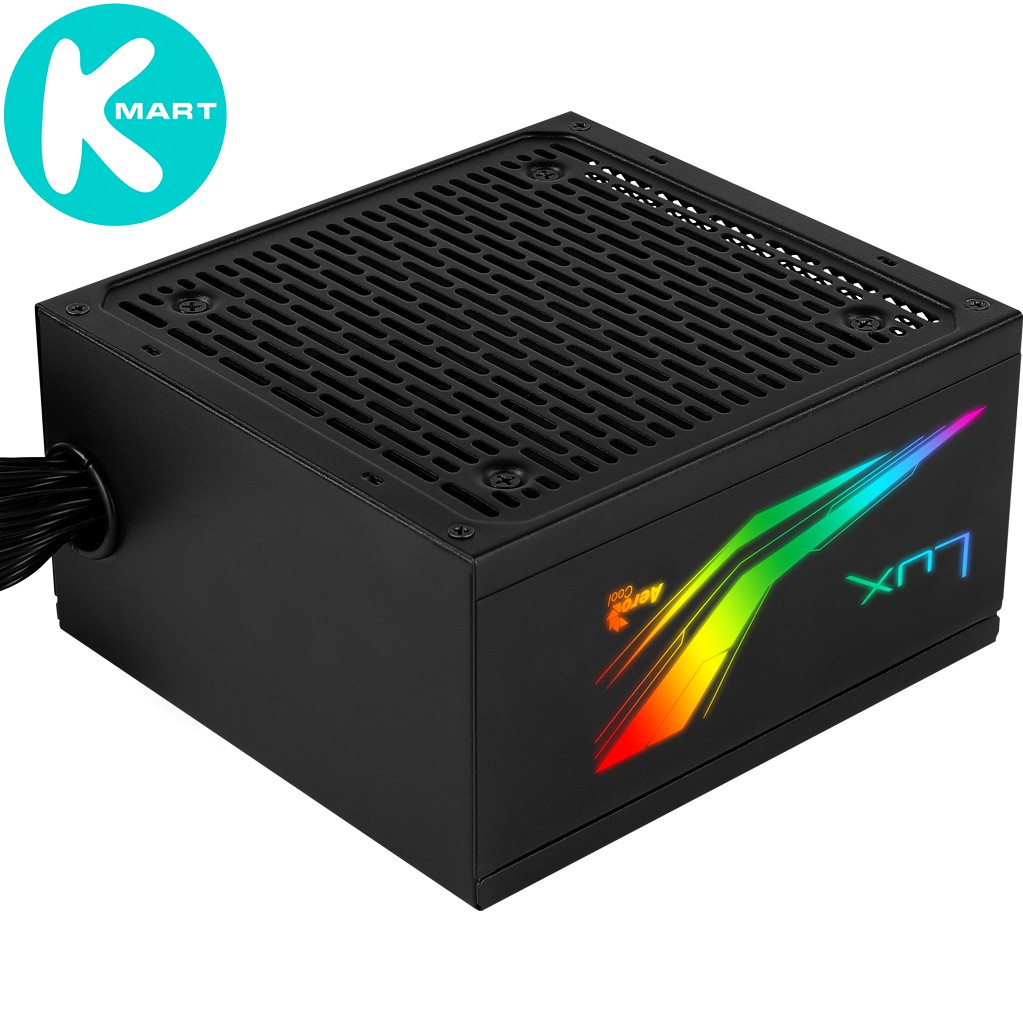 Nguồn máy tính Aerocool LUX RGB 550W - 550W - 80 Plus Bronze - Hàng Chính Hãng