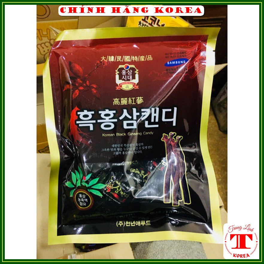 Kẹo hắc sâm hàn quốc, gói 300gr - Kẹo sâm chính hãng Korea, tranglinh