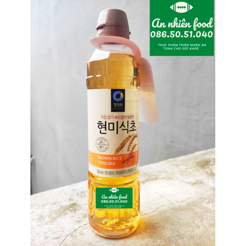 Dấm Gạo Lứt Hàn Quốc 500ml