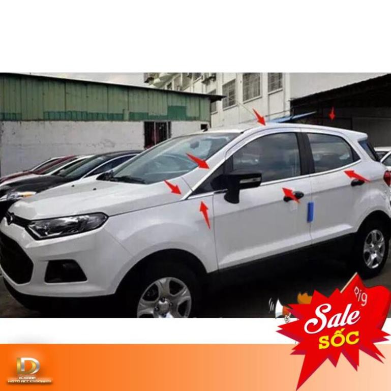 Nẹp chân và cong kính Ford Ecosport  chính hãng