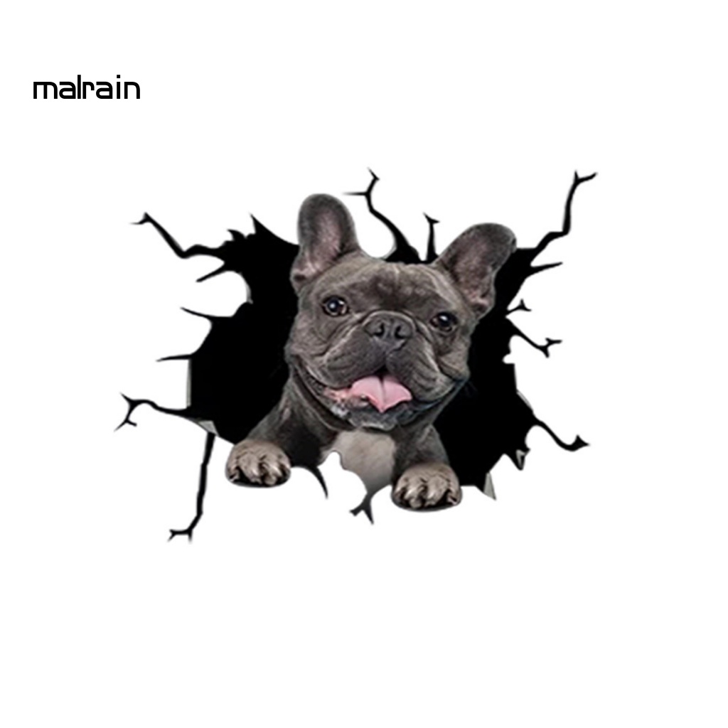 Miếng Dán Vinyl Hình Động Vật 3D Chống Thấm Nước Trang Trí Xe Hơi