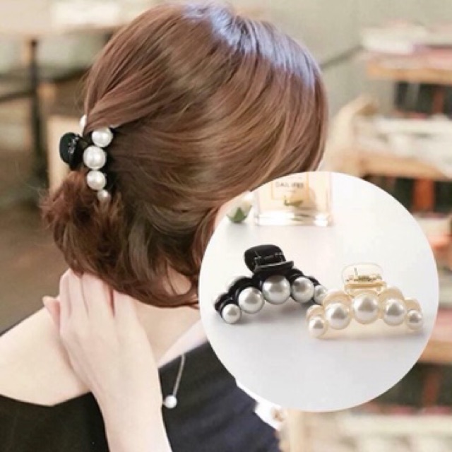 Kẹp Tóc Hạt Trai Quý Phái