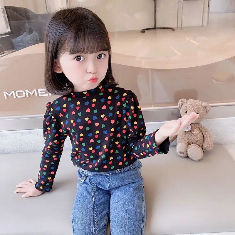 Áo thun IQ ANGEL cho nữ dài tay phong cách Hàn Quốc mới