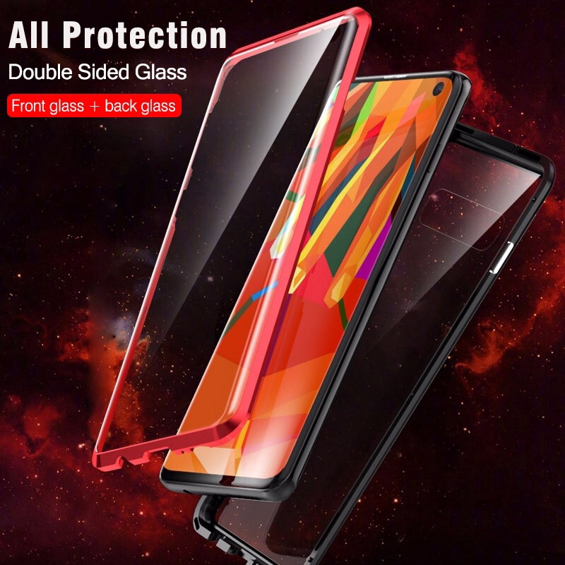 Samsung S10/S10 Plus/S10e S8 S9 Note8 Note 9 Upgraded Magnetic Adsorption Two Side Phone Case
