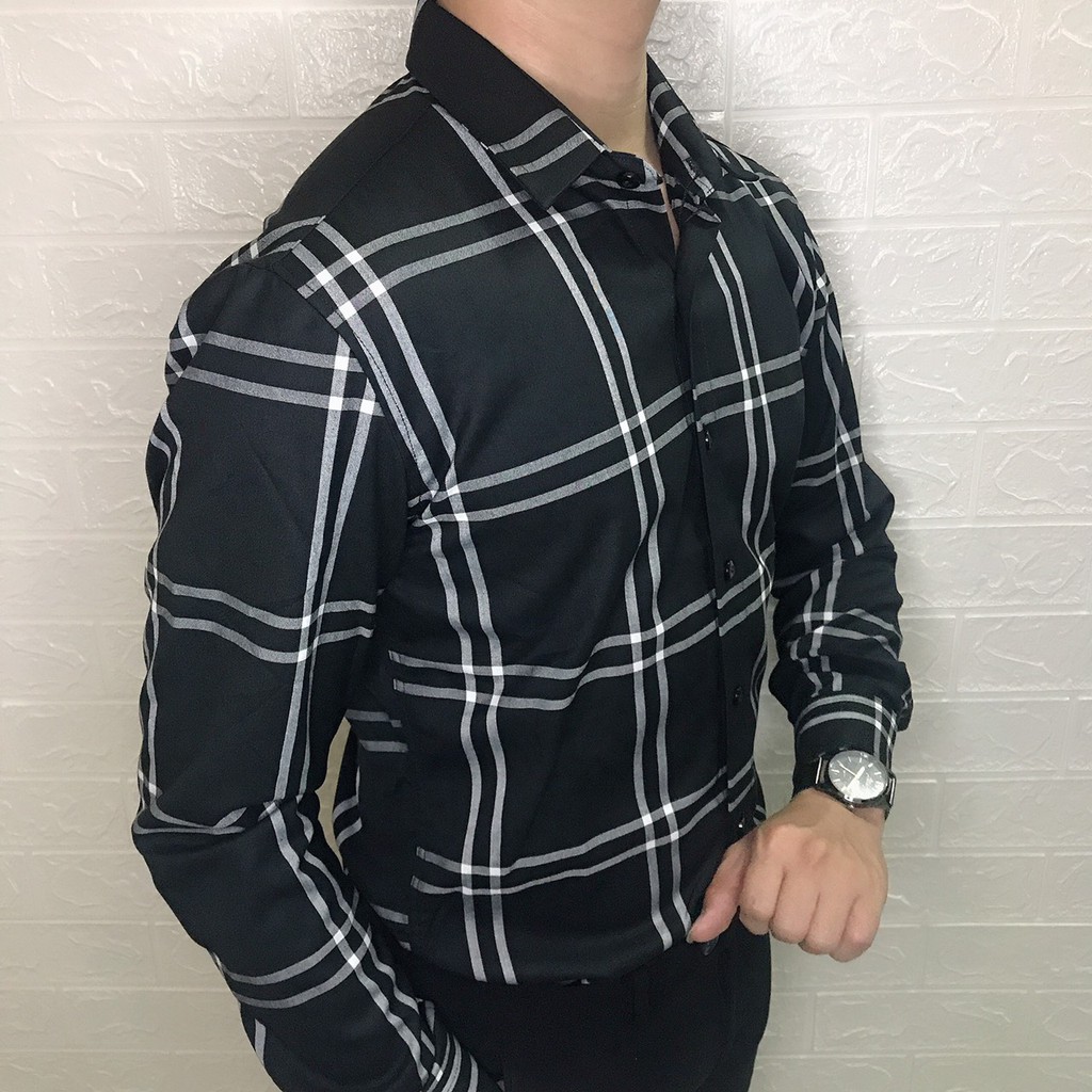 Áo Sơ Mi Nam Dài Tay Sọc Caro N&H01 Thời Trang Cao Cấp Thoải Mái - NEW | BigBuy360 - bigbuy360.vn