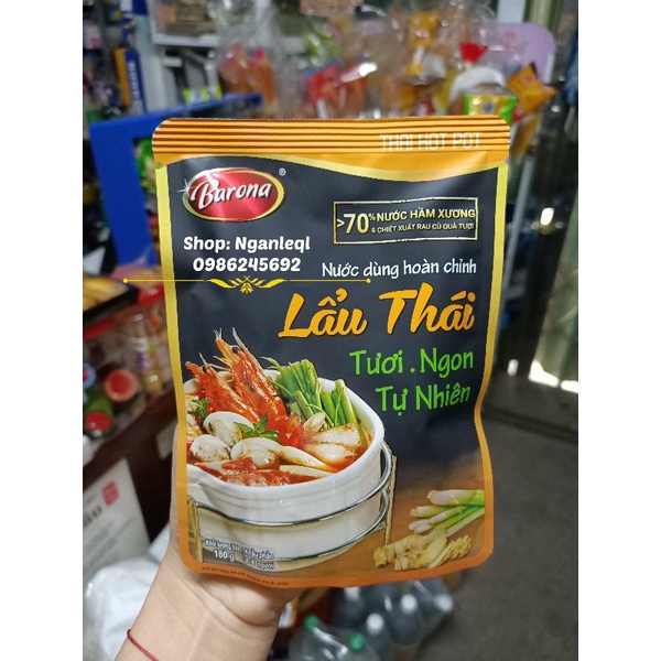 Nước dùng hoàn chỉnh Lẩu Thái Barona 180g