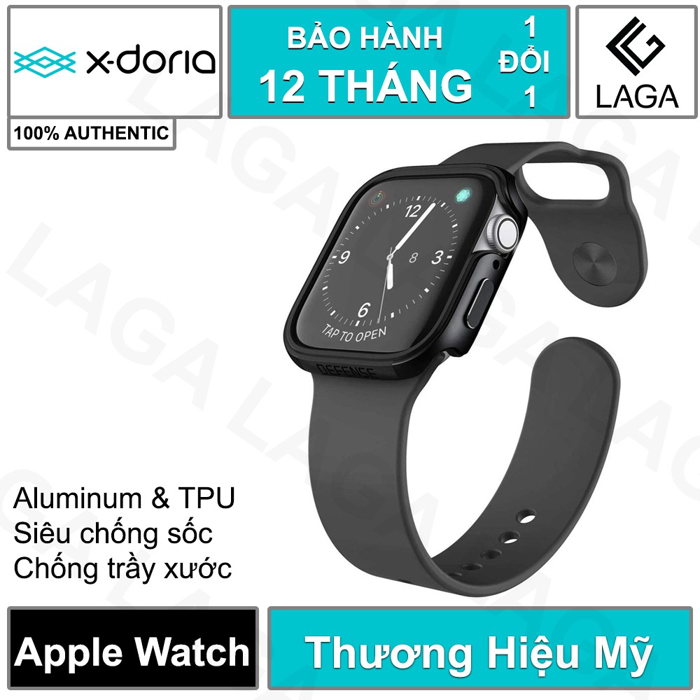 Ốp Vỏ Apple Watch 44mm / 40mm X-Doria Defense Edge Series 6/5/4/SE