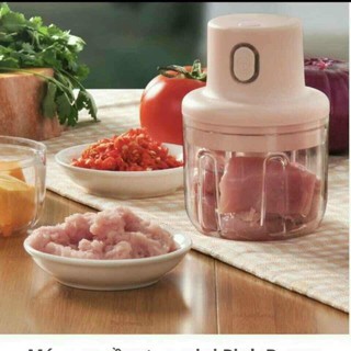 Máy xay thịt mini hồng siêu mạnh cho nhà bếp