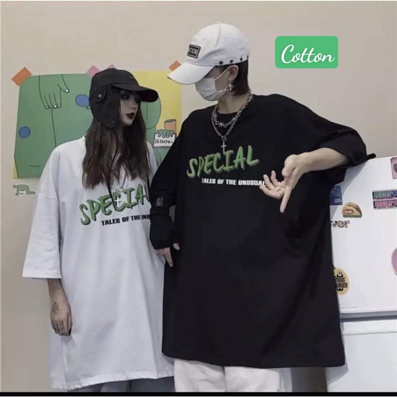 Áo thun tay lỡ Unisex, áo phông form rộng SPECIAL