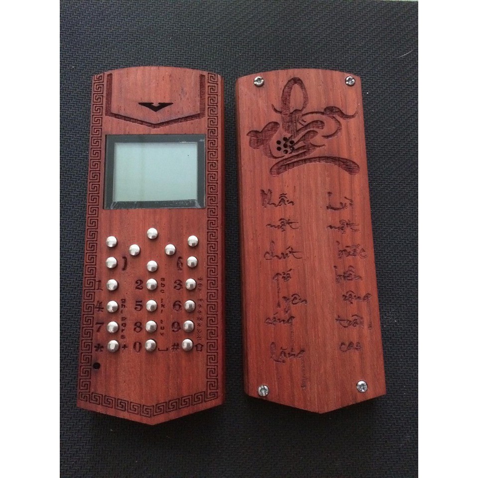 Vỏ gỗ cho điện thoại Nokia 1200, 1208, 1209 mẫu trơn