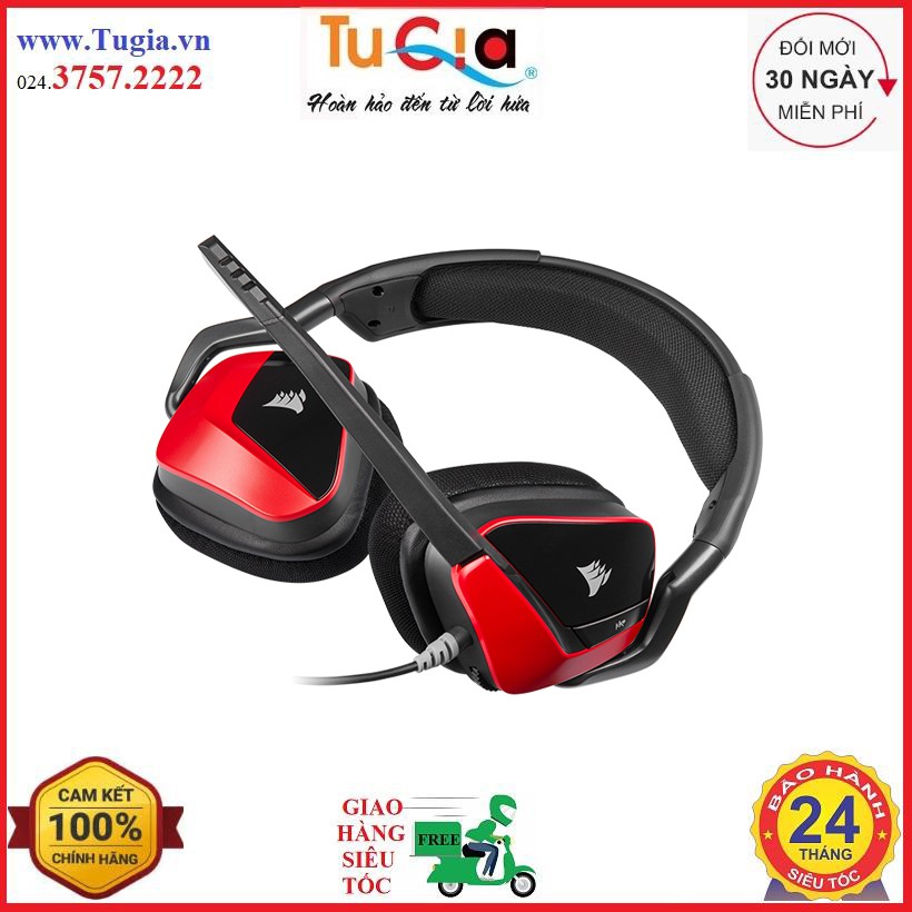 Tai Nghe Corsair VOID ELITE Surround 7.1 Carbon (CA9011205AP) / Cherry (CA9011206AP)