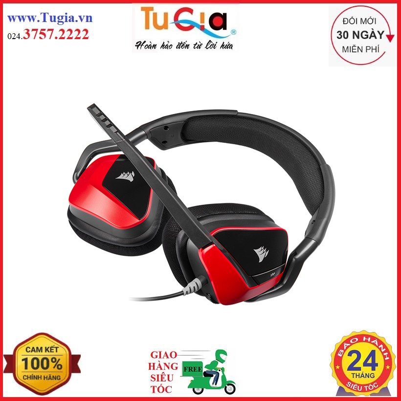 Tai Nghe Corsair VOID ELITE Surround, Cherry (CA-9011206-AP)