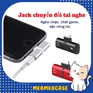 Jack chuyển đổi tai nghe chân lightning 2in1 cho iphone 7 trở lên - vừa sạc, vừa nghe nhạc, chơi game siêu cấp