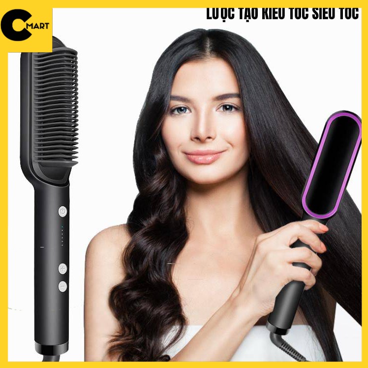 Lược điện tạo kiểu tóc đa năng, với tác dụng nhiệt làm tóc trở mượt mà và bóng mượt nhanh chóng, tiện lợi