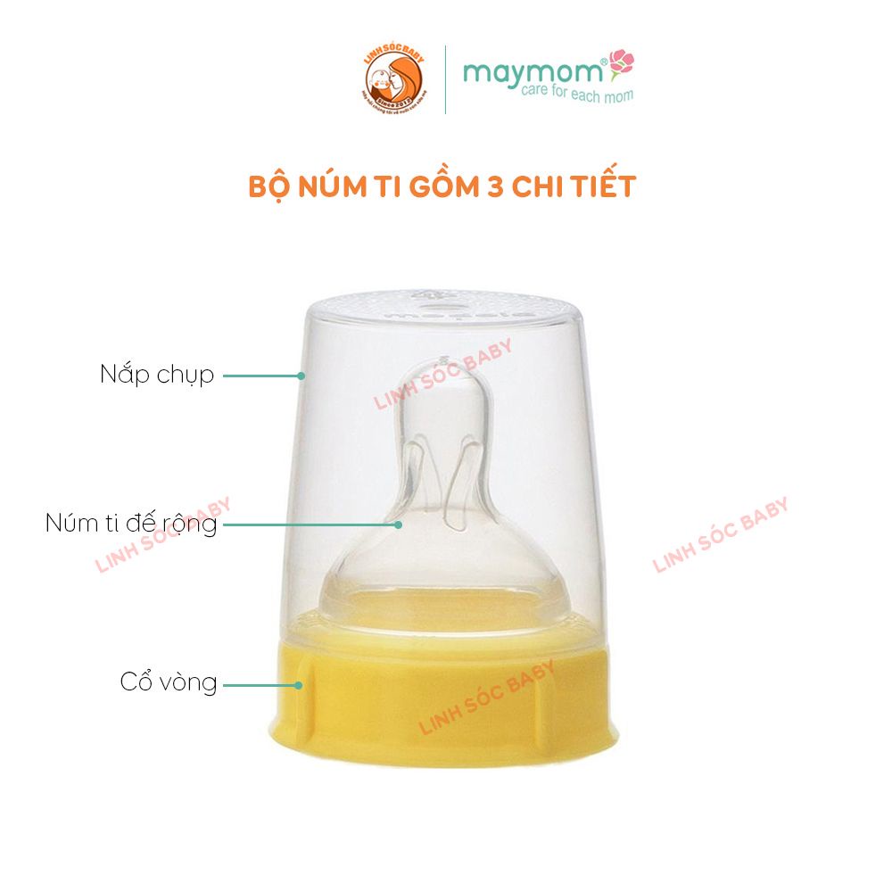 Bộ núm ti Medela chính hãng, cho trẻ 0-6 và trên 6 tháng,  dùng với bình Medela, Mama's Choice, Spectra cổ hẹp, Unimom