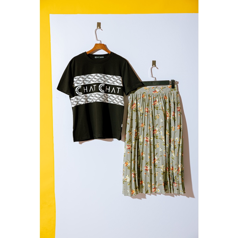 Áo thun nữ T-shirt in Cchat full CCHAT