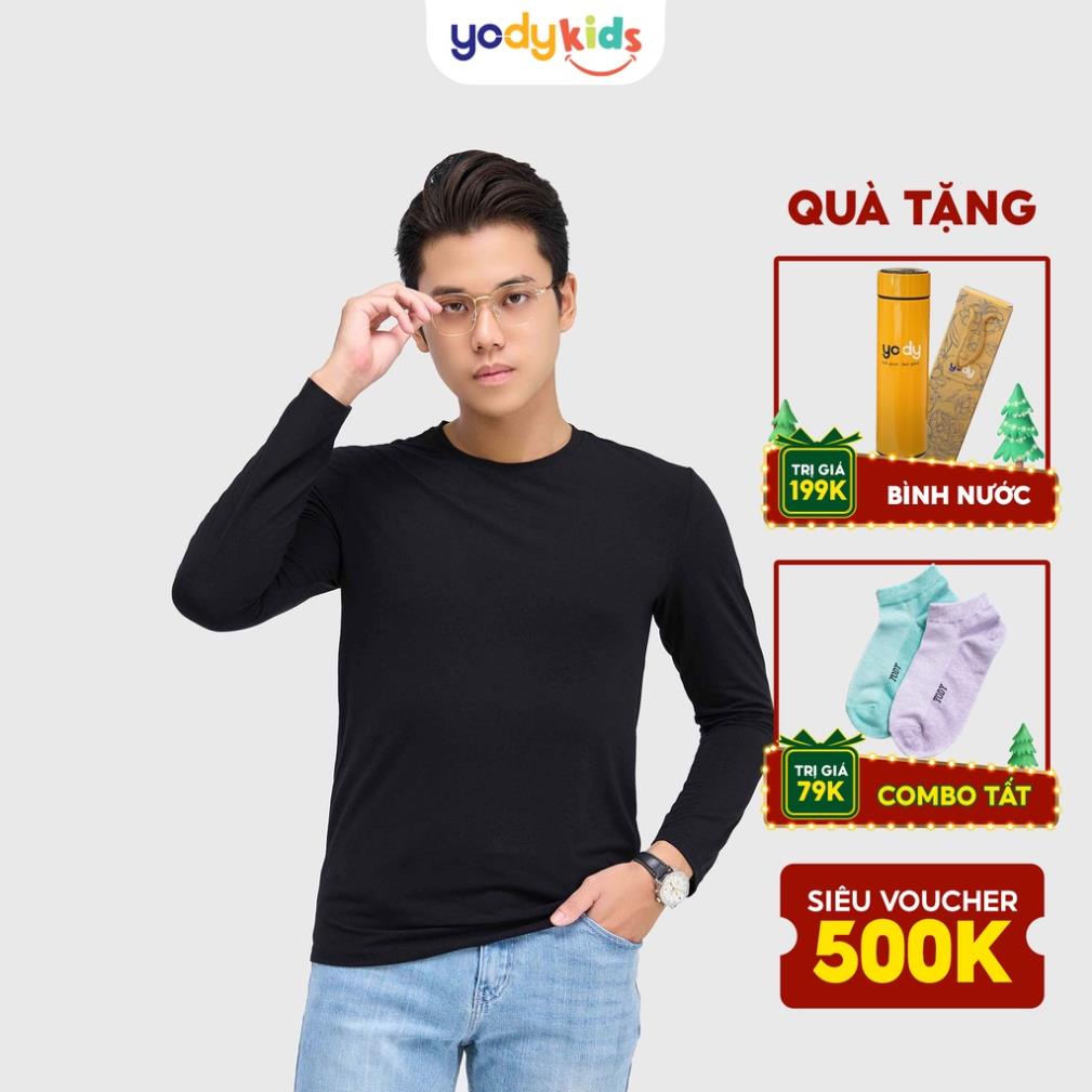Áo thun nam YODY dài tay giữ nhiệt thu đông chất cotton mềm mịn ATM4075 New ^^ ⬆️⬆️