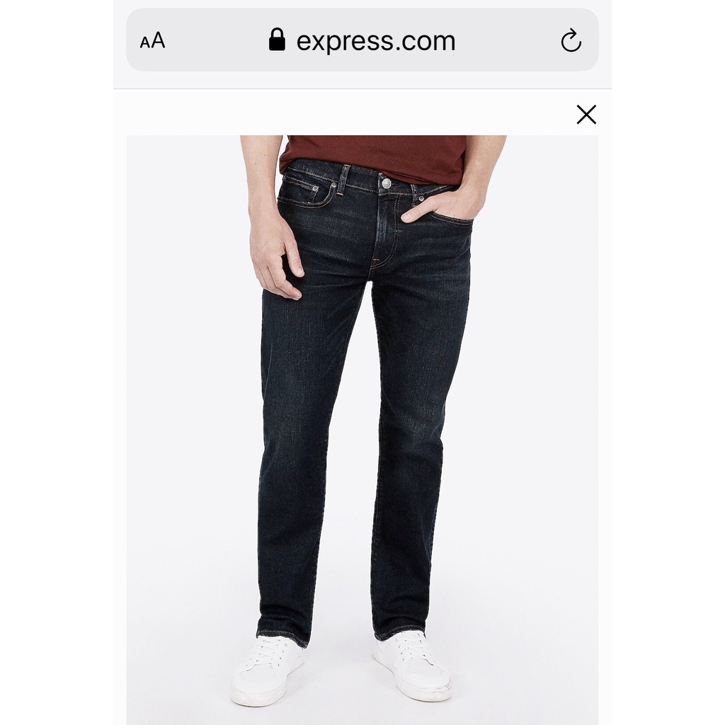 Quần Jeans EXPRESS Nam Bigsize 90-150kg Ống Suông Co Giãn Xanh Đen Classic Fit F lỗi dơ nhẹ - 2315