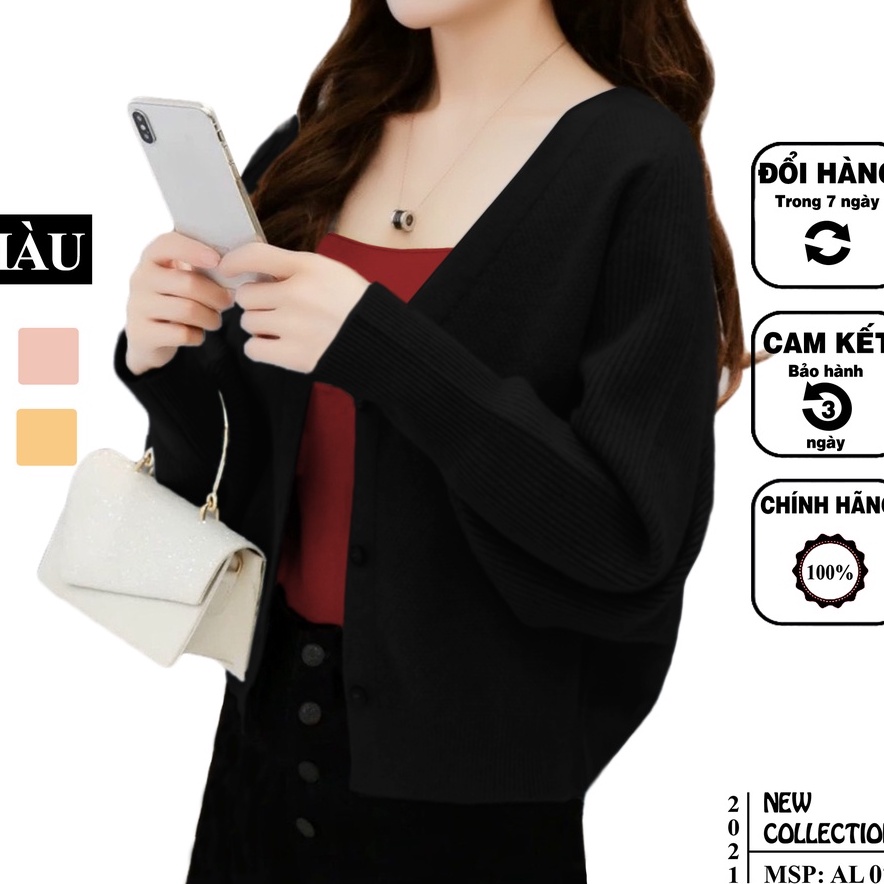 áo khoác len nữ cadigan mặc là xinh 2020 AL07