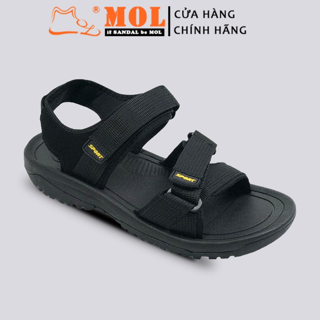 Giày sandal nam quai chéo vải dù có quai hậu cố định mang đi học đi biển du lịch hiệu Rova RV873R