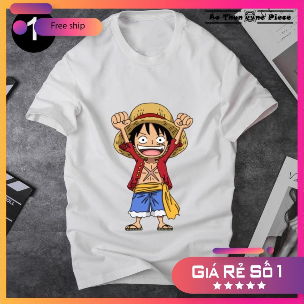 Áo Thun In Hình Monkey D. Luffy (Chibi) Cực
