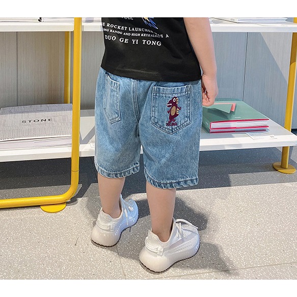[SALE] QN16⚡Size90-130 (9-25kg)⚡Quần short jean cho bé - kiểu dáng lửng⚡Thời trang trẻ Em hàng quảng châu freeship